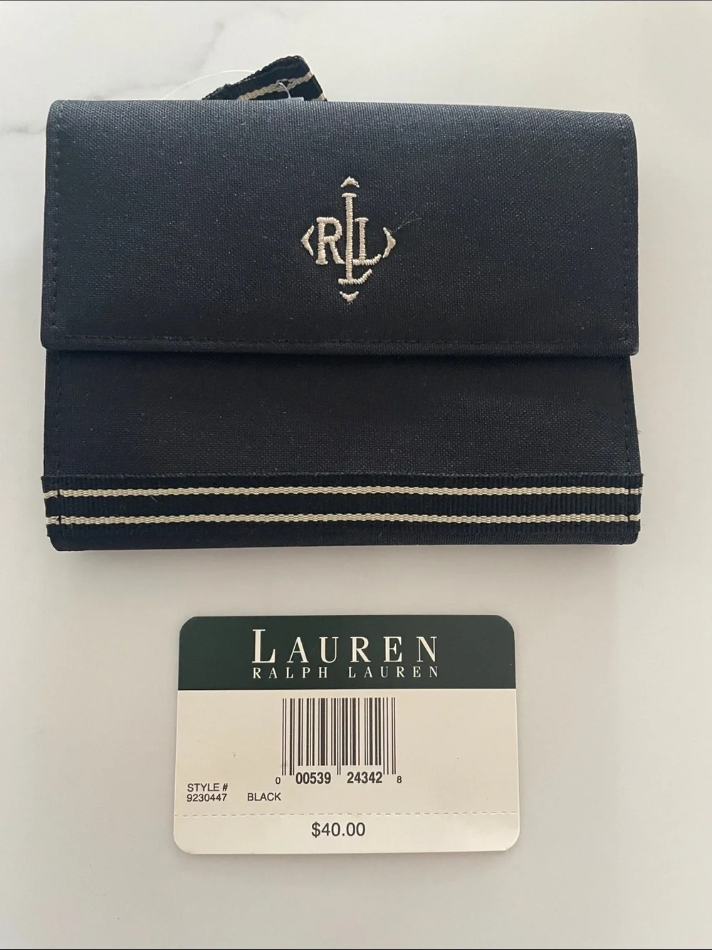 NWT Lauren Ralph Lauren tri fold wallet